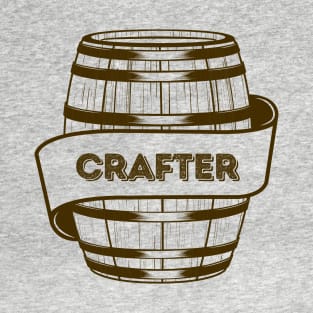 BEER CRAFTER craft beer lover maker brewmaster home brewing graphic T-Shirt